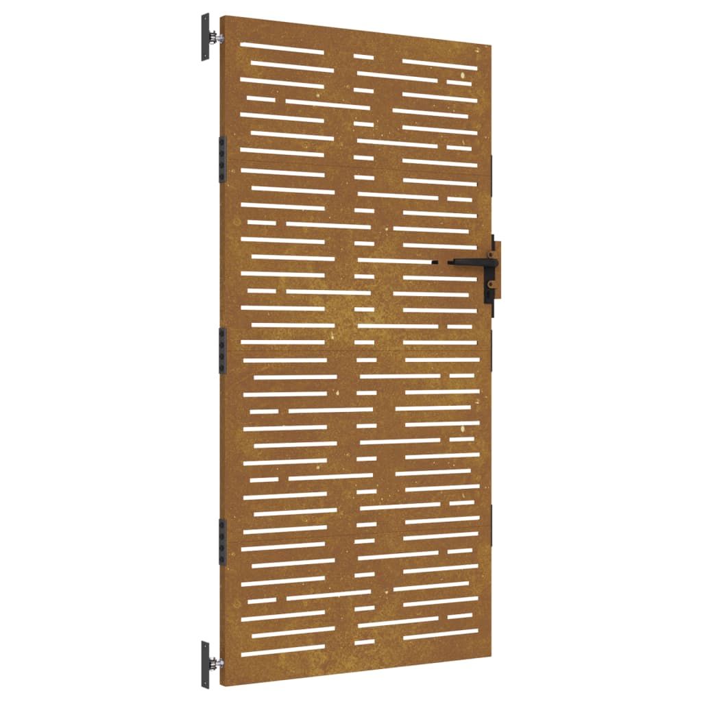 Vidaxl Poort 85x175 cm Acciaio Corten Corten