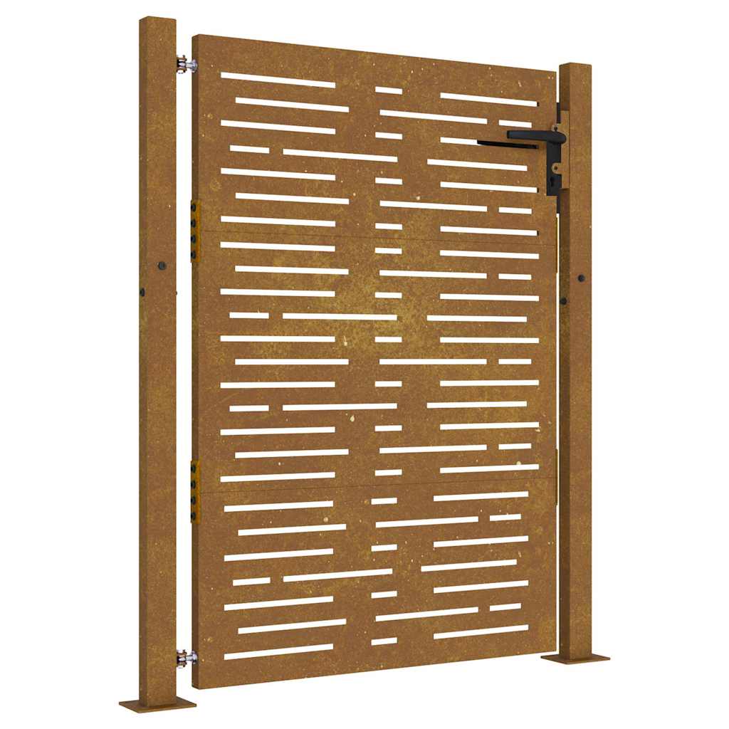 Puerta vidaxxl 100x150 cm cuadrada acero corten