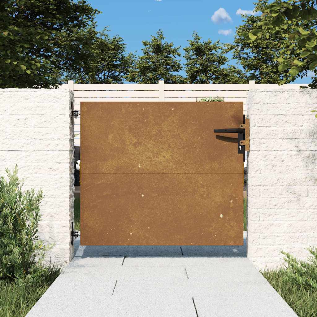 Cancello Vidaxxl 85x75 cm in acciaio corten