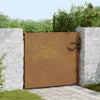 Vidaxl poort 85x125 cm cortenstaal