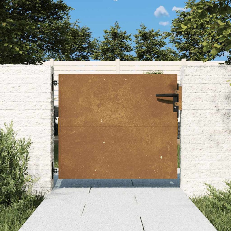 Cancello Vidaxxl 85x125 cm in acciaio corten