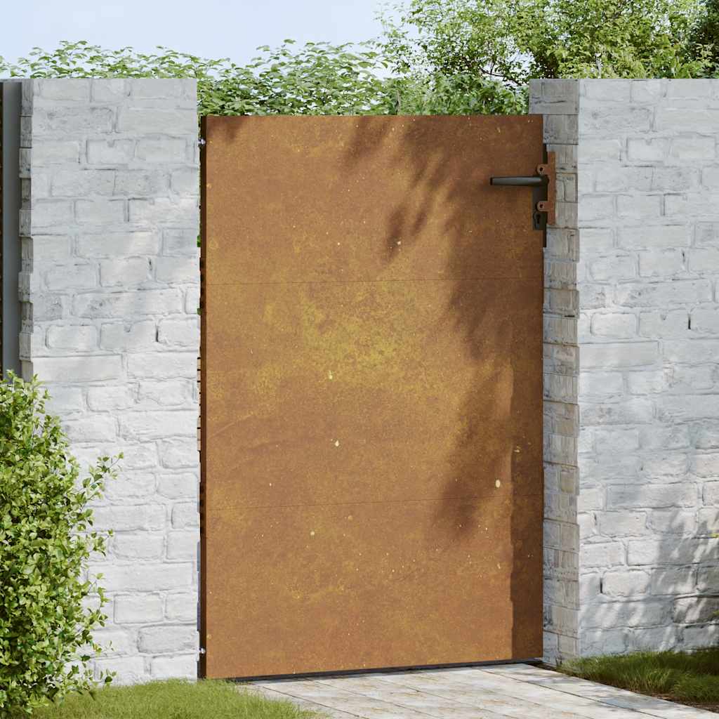 Puerta vidaxxl 85x125 cm acero corten