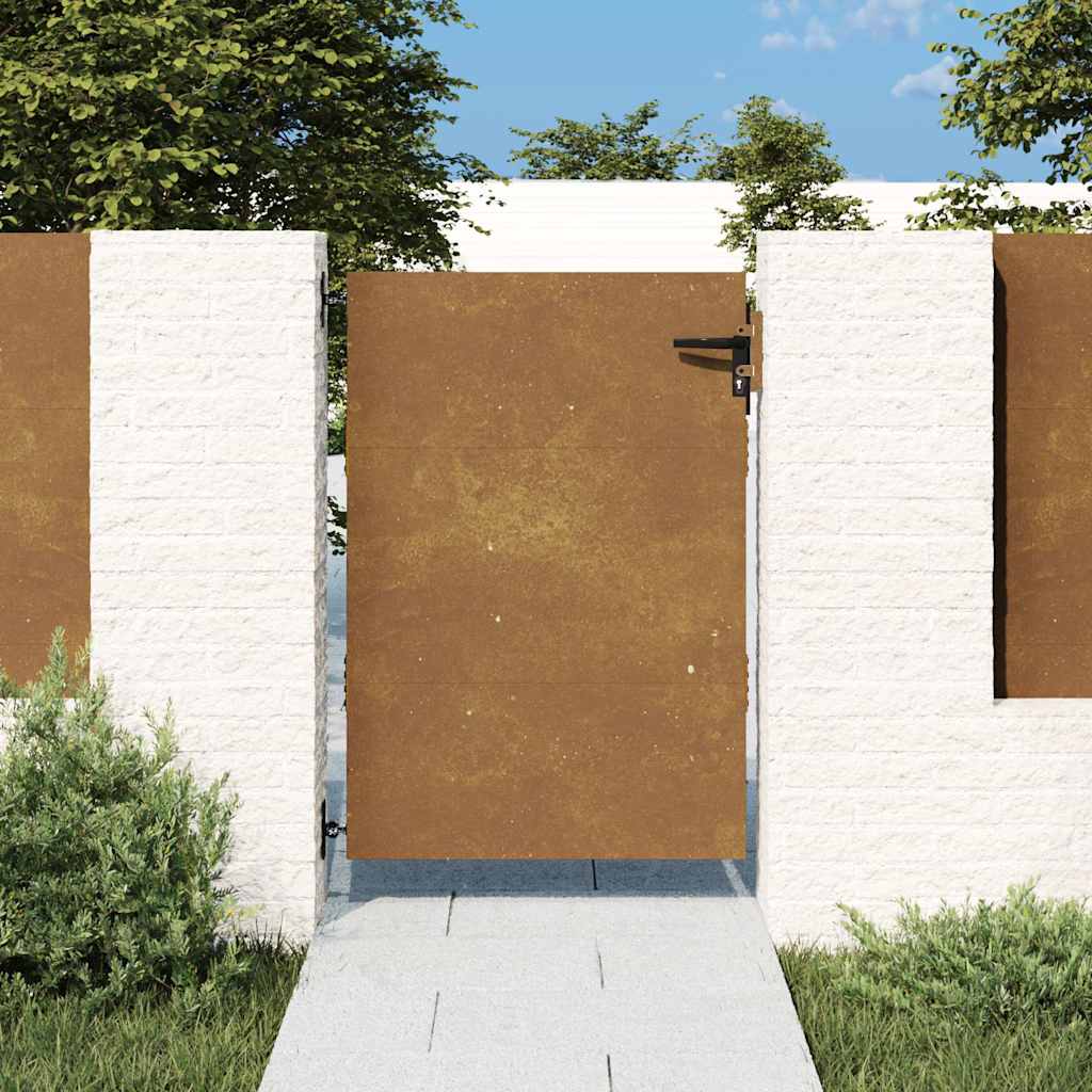 Puerta vidaxxl 85x125 cm acero corten
