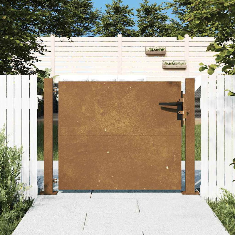 Cancello Vidaxxl 100x75 cm in acciaio corten