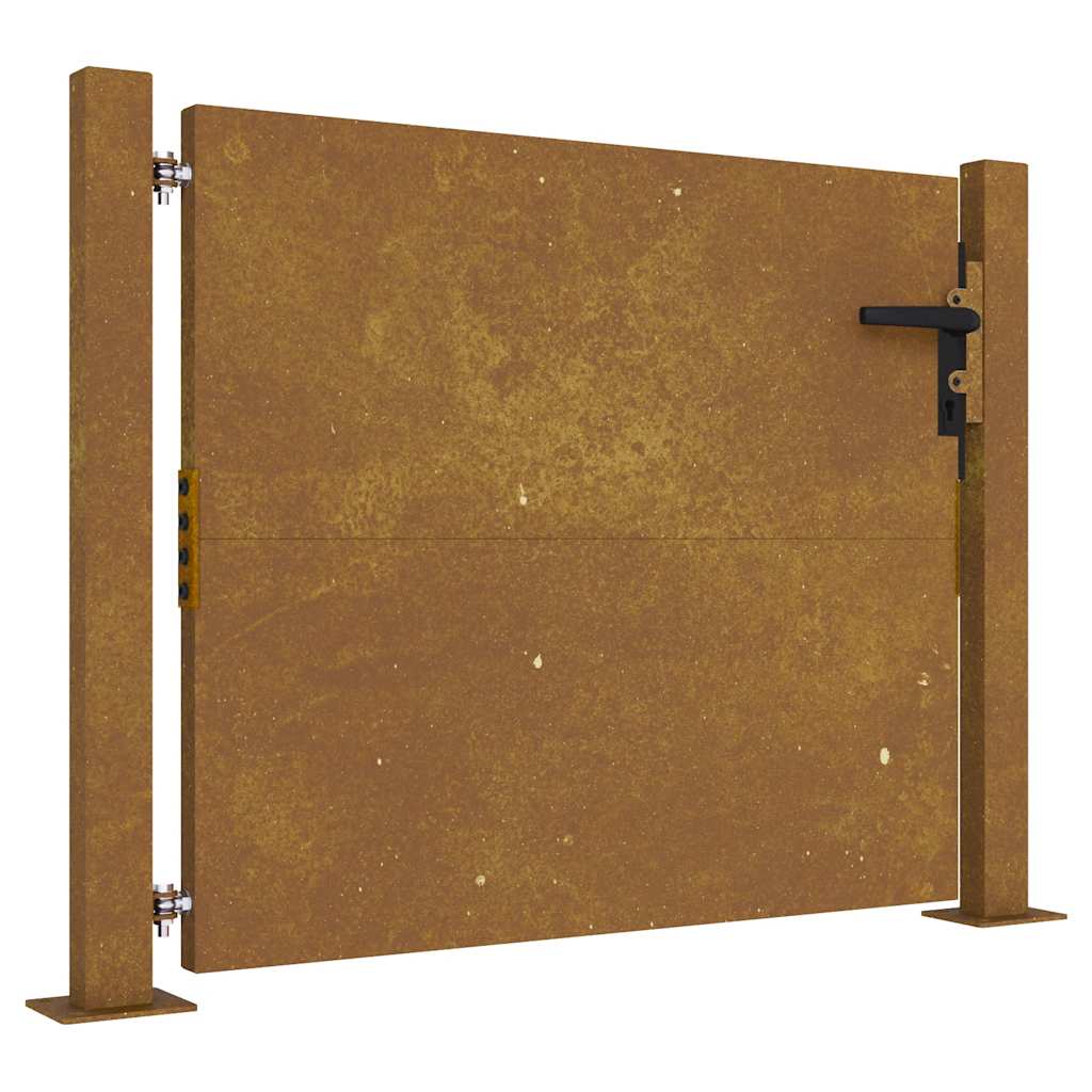 Cancello Vidaxxl 100x100 cm in acciaio corten