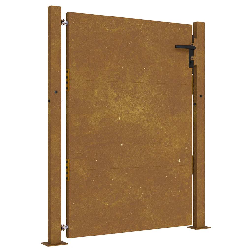 Puerta vidaxxl 100x125 cm acero corten