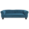 Vidaxl hondenmand 95x55x30 cm fluweel blauw