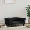 Canasta de perros de Vidaxl 70x45x30 cm de cuero artificial negro