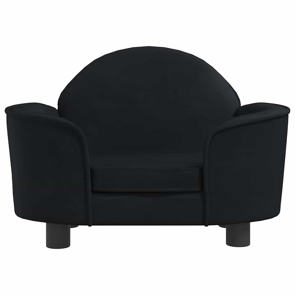 Vidaxl hondenmand 66x40x45 cm fluweel zwart