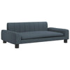 Cesta de perros Vidaxl 90x53x30 cm de tela oscura gris
