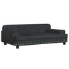 Vidaxl Dog Basket 90x53x30 cm Velvet nero