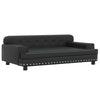 Vidaxl Dog Basket 90x53x30 cm in pelle artificiale nera