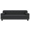Vidaxl Dog Basket 90x53x30 cm in pelle artificiale nera