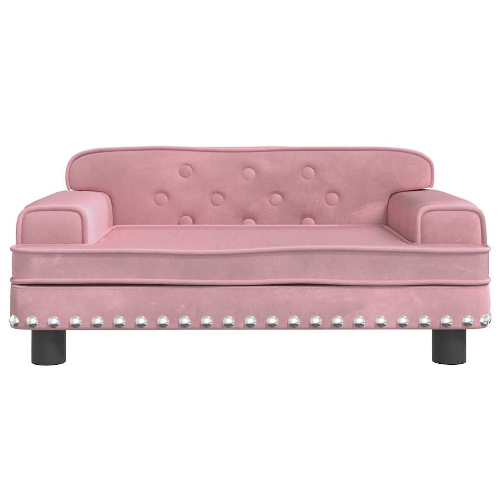 Vidaxl Canasta de perros 70x45x30 cm Velvet Pink