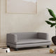Vidaxl hondenmand 80x45x30 cm kunstleer grijs
