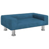 Canasta de perros de Vidaxl 70x45x26.5 cm Velvet Azul