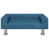 Canasta de perros de Vidaxl 70x45x26.5 cm Velvet Azul