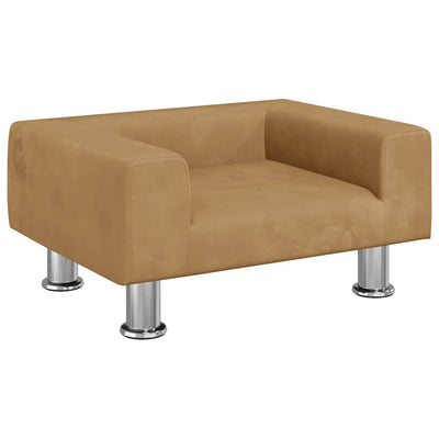 Canasta de perros de Vidaxl 50x40x26.5 cm Velvet Brown