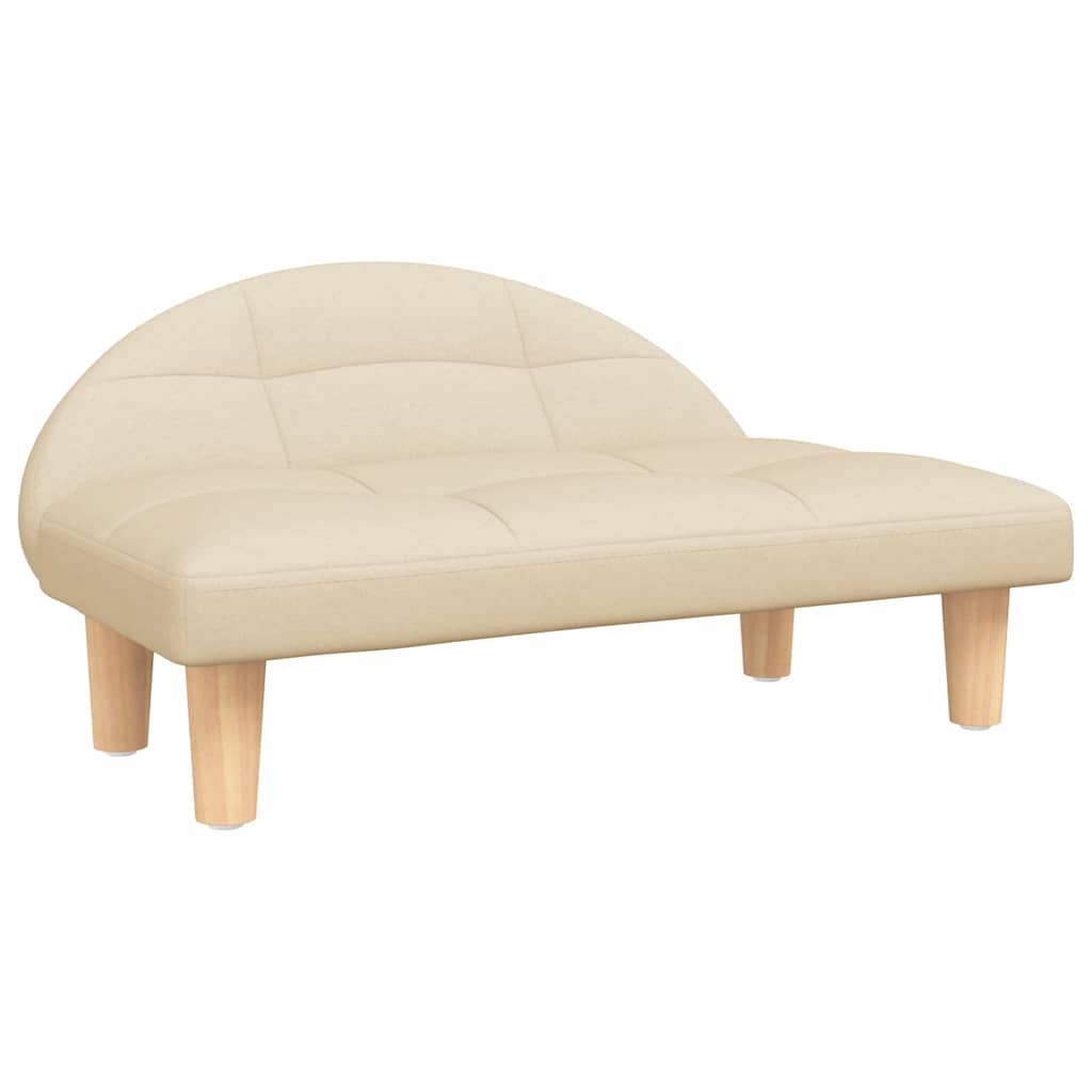 Vidaxl Dog Basket 70x52x30 cm Crema in tessuto