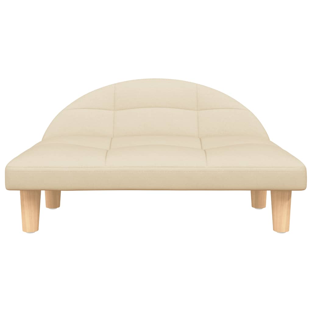 Vidaxl Dog Basket 70x52x30 cm Crema in tessuto