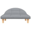 Cesta de perros de Vidaxl 70x52x30 cm de tela gris claro