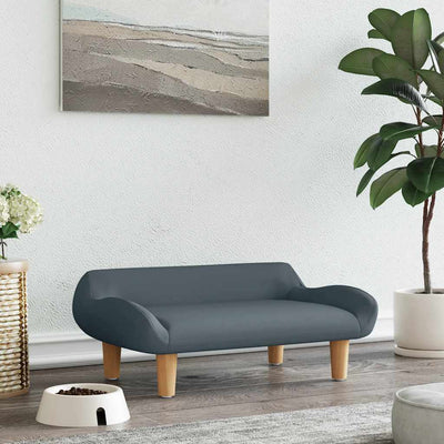 Canasta de perros de Vidaxl 70x40x24 cm tela gris oscuro