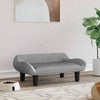 Canasta de perros de Vidaxl 70x40x24 cm terciopelo gris claro