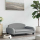 Cesta de perros de Vidaxl 70x45x30 cm de tela gris claro