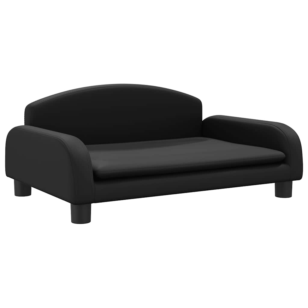 Vidaxl Dog Basket 70x45x30 cm in pelle artificiale nera