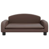 Vidaxl hondenmand 70x45x30 cm kunstleer bruin