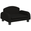 Vidaxl Dog Basket 50x40x30 cm tessuto nero