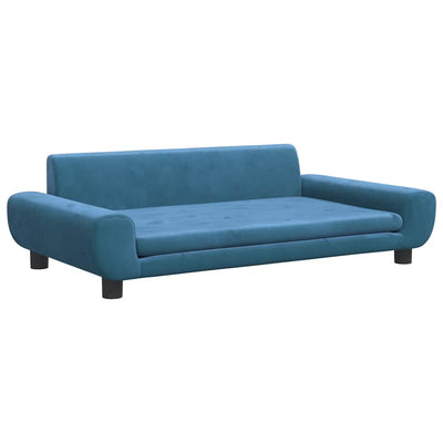 Canasta de perros vidaxl 100x54x33 cm terciopelo azul