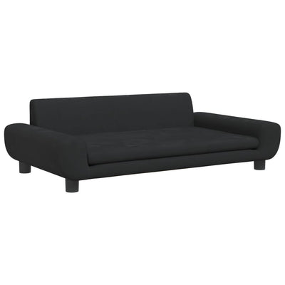 Canasta de perros de Vidaxl 100x54x33 cm de terciopelo negro