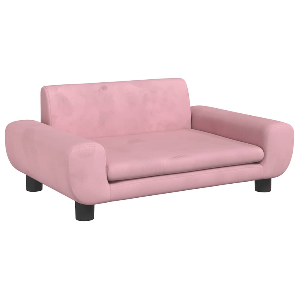 Canasta de perros de Vidaxl 70x45x33 cm Velvet Pink