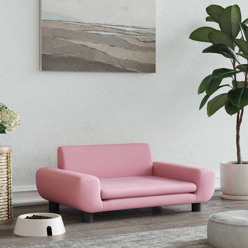 Canasta de perros de Vidaxl 70x45x33 cm Velvet Pink
