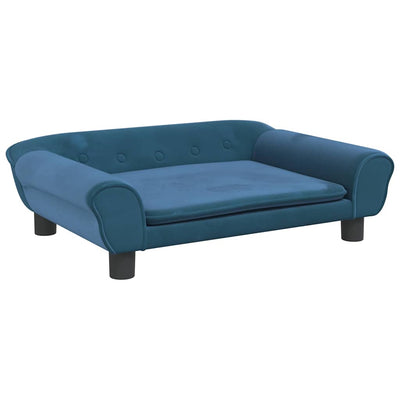 Vidaxl Dog Basket 70x48x22 cm Velvet Blue
