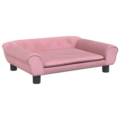 Vidaxl Dog Basket 70x48x22 cm Velvet Pink