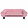 Vidaxl Dog Basket 70x48x22 cm Velvet Pink