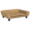 Canasta de perros de Vidaxl 70x48x22 cm Velvet Brown