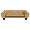 Canasta de perros de Vidaxl 70x48x22 cm Velvet Brown