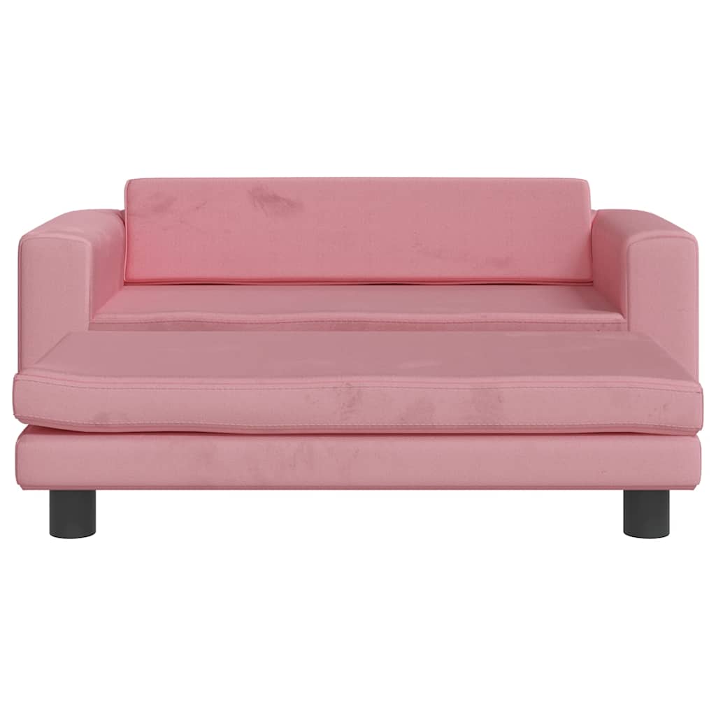 Canasta de perros de Vidaxl con extensión 100x50x30 cm de terciopelo rosa
