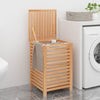 Vidaxl wasmand 45x45x65 cm massief walnotenhout
