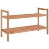 Vidaxl Shoe Rack 69x27x41 cm de madera de nogal sólida
