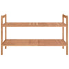 Vidaxl Shoe Rack 69x27x41 cm de madera de nogal sólida