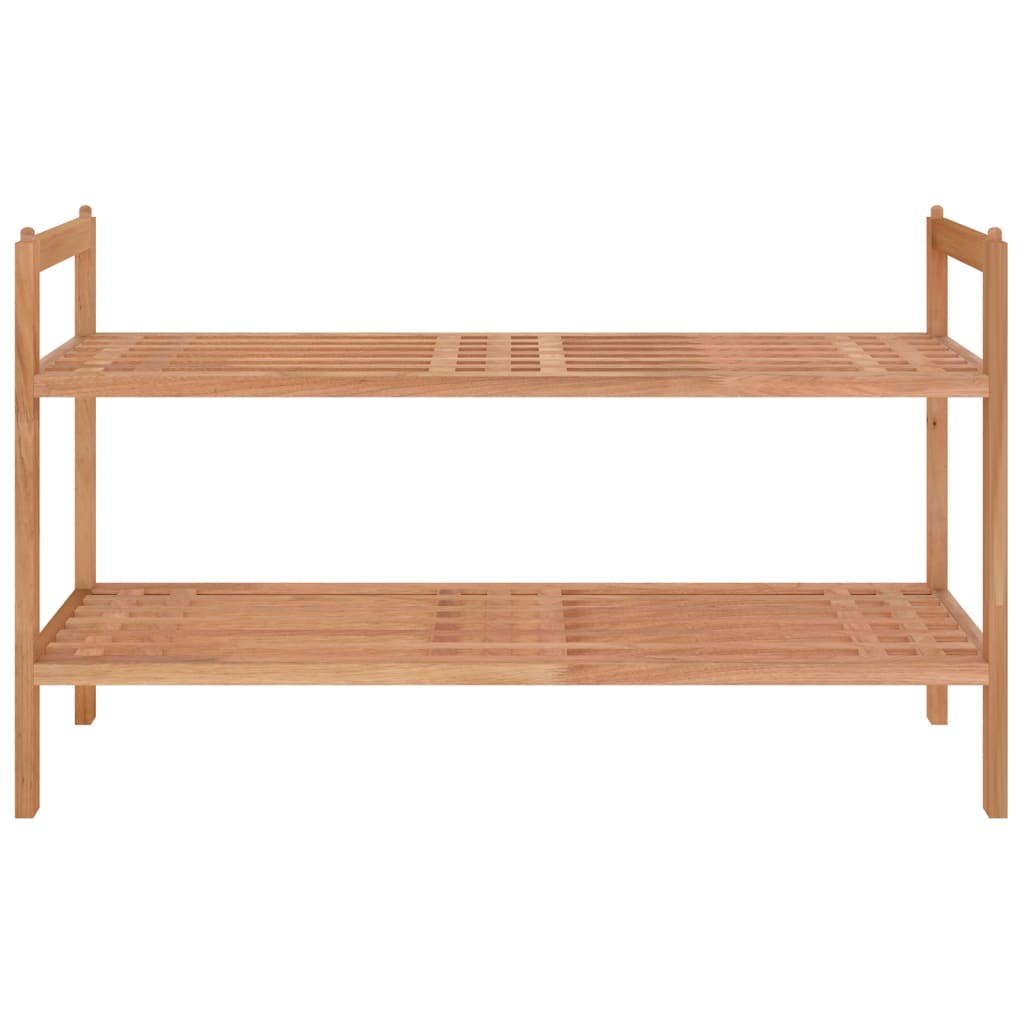 Vidaxl Shoe Rack 69x27x41 cm de madera de nogal sólida