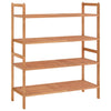 Vidaxl Racks 2 PCS 69x27x41 cm de madera de nogal sólida