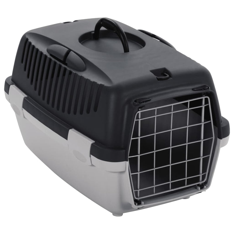 Vidaxl Travel Basket 48x32x31 cm polipropene grigio e nero