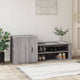 Vidaxl Cabinet da scarpe 130x35x54 cm Sonoma grigio in legno