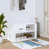 Vidaxl Cabinet da scarpe 80x35x45 cm Properpata in legno Bianco lucido