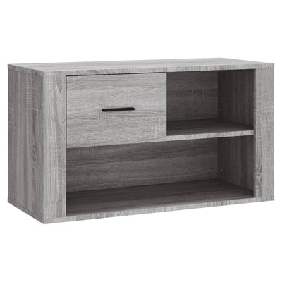 Vidaxl Cabinet da scarpe 80x35x45 cm Sonoma grigio in legno